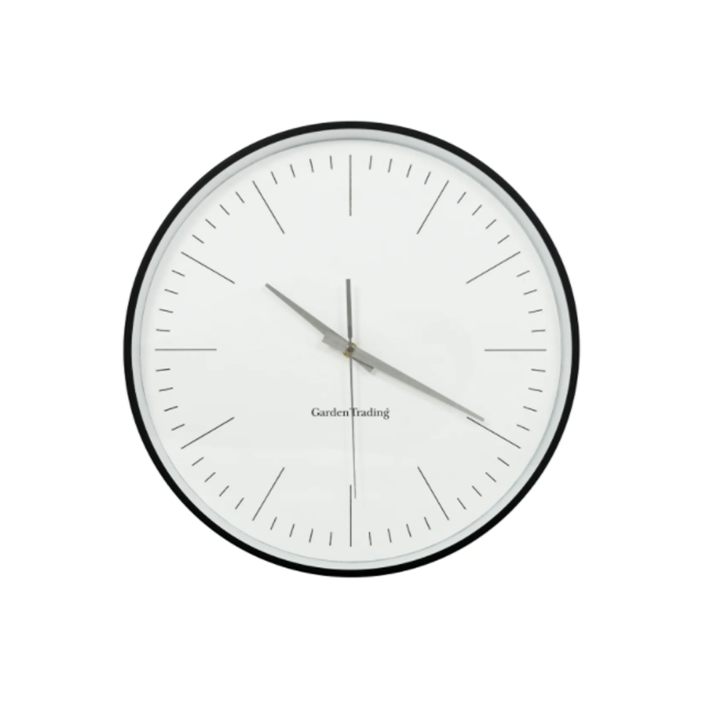 Garden Trading Easington Clock Carbon 50cm